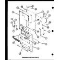 Amana TC22H-P7711034W refrigerator door parts (trg18sph/p7711028w) (trg18sph/p7711029w) (tm18h/p7711032w) (tr18h/p7711033w) diagram