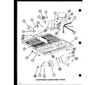 Amana TMI20H-P7711031W compressor compartment parts (trg18sph/p7711028w) (trg18sph/p7711029w) (tm18h/p7711032w) (tr18h/p7711033w) diagram