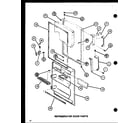 Amana TC22H-P7711034W refrigerator door parts (tmi20sph/p7711030w) (tmi20sph/p7711031w) (trg20sph/p7711038w) (trg20sph/p7711039w) diagram