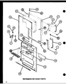 Refrigerator door parts (tmi20sph/p7711030w) (tmi20sph/p7711031w) (trg20sph/p7711038w) (trg20sph/p7711039w)