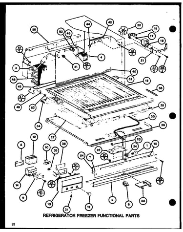 Refrigerator freezer functional parts (tmi20sph/p7711030w) (trg20sph/p7711038w) (trg20sph/p7711039w) (tmi20h/p7711031w)