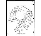 Amana TRG20SPH-P7711039W freezer door parts (tc22h/p7711034w) (tc22h/p7711035w) diagram
