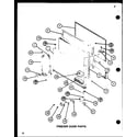 Amana TC22H-P7711034W freezer door parts (tc22h/p7711034w) (tc22h/p7711035w) diagram