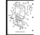 Amana TMI20SPH-P7711030W refrigerator door parts (tc22h/p7711034w) (tc22h/p7711035w) diagram