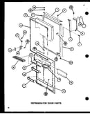 Refrigerator door parts (tc22h/p7711034w) (tc22h/p7711035w)