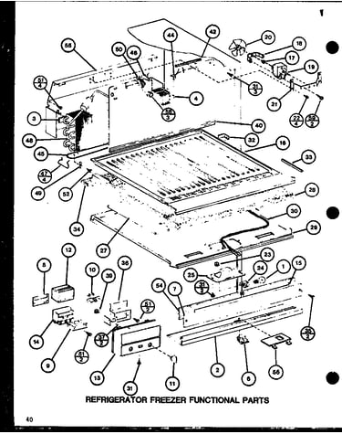 Refrigerator freezer functional parts (tc22h/p7711034w) (tc22h/p7711035w)