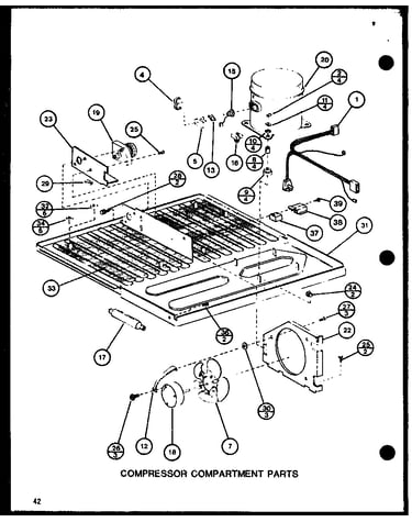 Compressor compartment parts (tc22h/p7711034w) (tc22h/p7711035w)