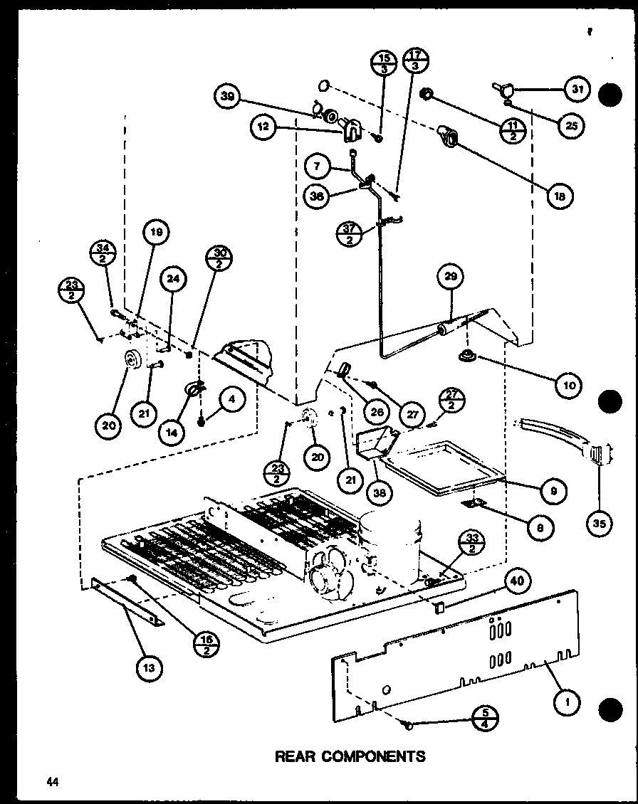 REAR COMPONENTS (TC22H/P7711034W) (TC22H/P7711035W)