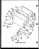 Freezer door parts (tr18h/p7711036w) (tc18h/p7711037w)