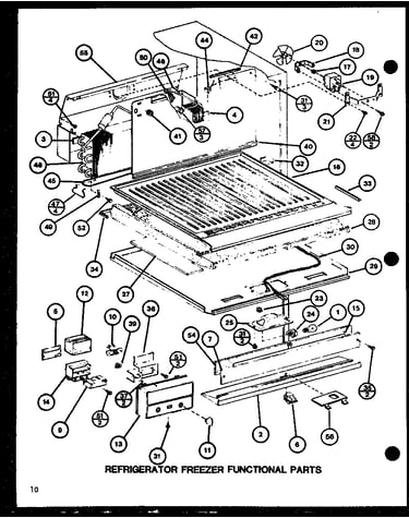 Refrigerator freezer functional parts (tr18h/p7711036w) (tc18h/p7711037w)