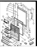 Refrigerator door (ebony) (tz19qw/p1111409ww) (tz19qg/p1111409wg) (tz19qe/p1111409we) (tz19ql/p1111409wl) (tz19qw/p1111410ww) (tz19qg/p1111410wg) (tz19qe/p1111410we) (tz19ql/p1111410wl) (tz21q2w/p1111713ww) (tz21q2l/p1111713wl) (tz21q2e/p1111713we) (tz23q