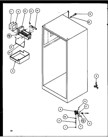 Factory installed ice maker (tzi23qw/p1114905ww) (tzi23qg/p1114905wg) (tzi23ql/p1114905wl)