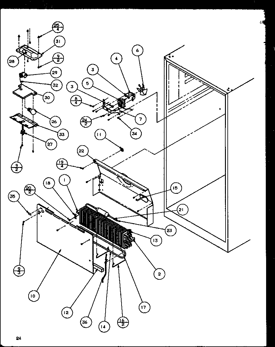 EVAPORATOR AREA (TZ19QW/P1111409WW) (TZ19QG/P1111409WG) (TZ19QE/P1111409WE) (TZ19QL/P1111409WL) (TZ19QW/P1111410WW) (TZ19QG/P1111410WG) (TZ19QE/P1111410WE) (TZ19QL/P1111410WL) (TZ21Q2W/P1111713WW) (TZ21Q2L/P1111713WL) (TZ21Q2E/P1111713WE) (TZ21QL/P1111709