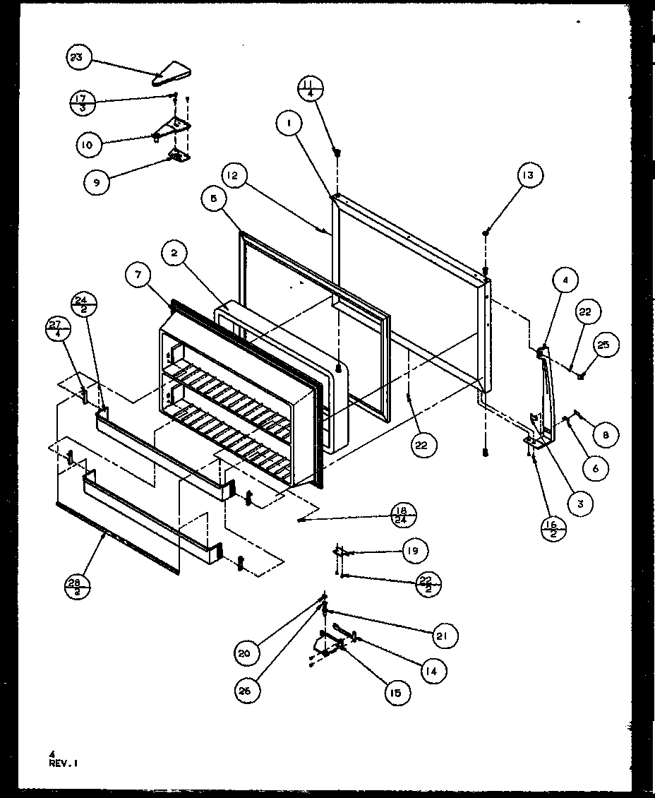 FREEZER DOOR (TG18RBG/P1158302WG) (TG18RBL/P1158302WL) (TG18RBW/P1158302WW) (TZ18RG/P1158401WG) (TZ18RL/P1158401WL) (TZ18RW/P1158401WW) (TQ18RBG/P1158402WG) (TQ18RBL/P1158402WL) (TQ18RBW/P1158402WW)