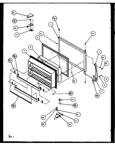 Freezer door (tg18rbg/p1158302wg) (tg18rbl/p1158302wl) (tg18rbw/p1158302ww) (tz18rg/p1158401wg) (tz18rl/p1158401wl) (tz18rw/p1158401ww) (tq18rbg/p1158402wg) (tq18rbl/p1158402wl) (tq18rbw/p1158402ww)