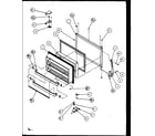 Amana TZ19RW-P1158501WW freezer door (tz21re/p1157601we) (tz21rl/p1157601wl) (tz21rg/p1157601wg) (tz21rw/p1157601ww) (tzi21rl/p1168001wl) (tzi21re/p1168001we) (tzi21rw/p1168001ww) diagram