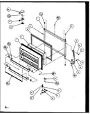 Freezer door (tz21re/p1157601we) (tz21rl/p1157601wl) (tz21rg/p1157601wg) (tz21rw/p1157601ww) (tzi21rl/p1168001wl) (tzi21re/p1168001we) (tzi21rw/p1168001ww)
