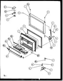 Freezer door (tz19rl/p1158501wl) (tz19re/p1158501we) (tz19rw/p1158501ww)
