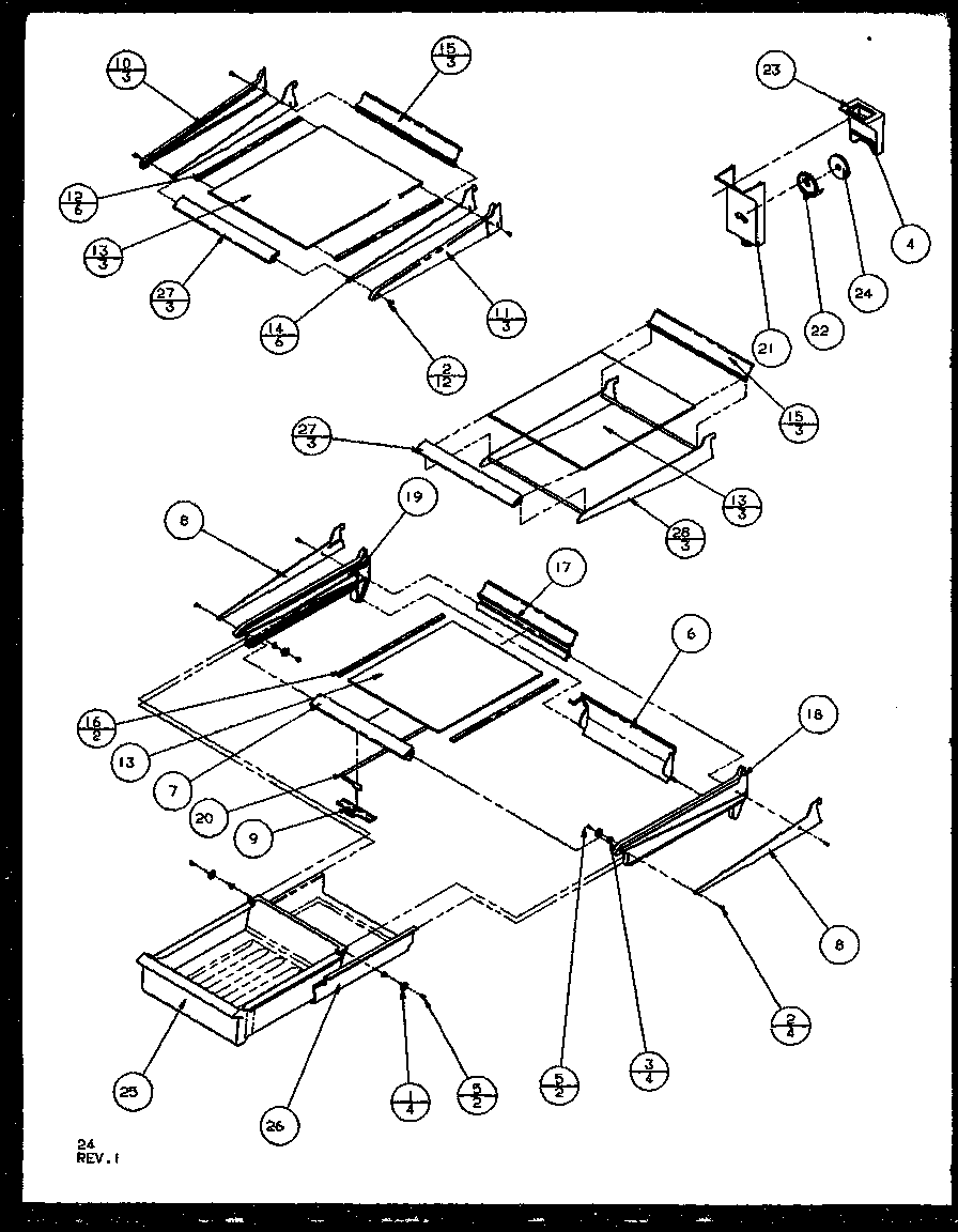 Cabinet shelving (tg18rbg/p1158302wg) (tg18rbl/p1158302wl) (tg18rbw/p1158302ww) (tz18rg/p1158401wg) (tz18rl/p1158401wl) (tz18rw/p1158401ww) (tq18rbg/p1158402wg) (tq18rbl/p1158402wl) (tq18rbw/p1158402ww) (tz21re/p1157601we) (tz21rl/p1157601wl) (tz21rg/p115