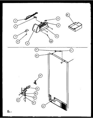 Factory installed ice maker (tzi21rl/p1168001wl) (tzi21re/p1168001we) (tzi21rw/p1168001ww) (tzi22re/p1168003we) (tzi22rl/p1168003wl) (tzi22rw/p1168003ww)