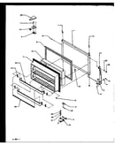 Freezer door (tx21r2l/p1157609wl) (tx21r2e/p1157609we) (tx21r2w/p1157609ww) (txi21r2e/p1168012we) (txi21r2l/p1168012wl) (txi21r2w/p1168012ww)