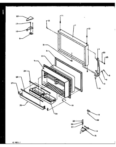 Freezer door (tx22r2e/p1157706we) (tx22r2l/p1157706wl) (tx22r2w/p1157706ww) (txi22r2l/p1168014wl) (txi22r2e/p1168014we) (txi22r2w/p1168014ww)