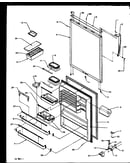 Refrigerator door (ts18r2l/p1158311wl) (ts18r2g/p1158311wg) (ts18r2w/p1158311ww) (tsi18r2l/p1182102wl) (tsi18r2w/p1182102ww) (tx18r2l/p1158412wl) (tx18r2w/p1158412ww) (ts18r2l/p1158411wl) (ts18r2g/p1158411wg) (ts18r2w/p1158411ww)