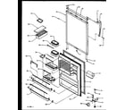Amana TXI22R2W-P1168014WW refrigerator door (tx21r2l/p1157609wl) (tx21r2e/p1157609we) (tx21r2w/p1157609ww) (txi21r2e/p1168012we) (txi21r2l/p1168012wl) (txi21r2w/p1168012ww) diagram