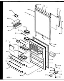 Refrigerator door (tx21r2l/p1157609wl) (tx21r2e/p1157609we) (tx21r2w/p1157609ww) (txi21r2e/p1168012we) (txi21r2l/p1168012wl) (txi21r2w/p1168012ww)
