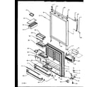 Amana TSI18R2W-P1182102WW refrigerator door (tx19r2e/p1158506we) (tx19r2l/p1158506wl) (tx19r2w/p1158506ww) diagram