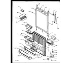 Amana TX19R2E-P1158506WE refrigerator door (tx22r2e/p1157706we) (tx22r2l/p1157706wl) (tx22r2w/p1157706ww) (txi22r2l/p1168014wl) (txi22r2e/p1168014we) (txi22r2w/p1168014ww) diagram