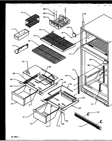 Cabinet shelving (ts18r2l/p1158311wl) (ts18r2g/p1158311wg) (ts18r2w/p1158311ww) (tsi18r2l/p1182102wl) (tsi18r2w/p1182102ww) (tx18r2l/p1158412wl) (tx18r2w/p1158412ww) (ts18r2l/p1158411wl) (ts18r2g/p1158411wg) (ts18r2w/p1158411ww)