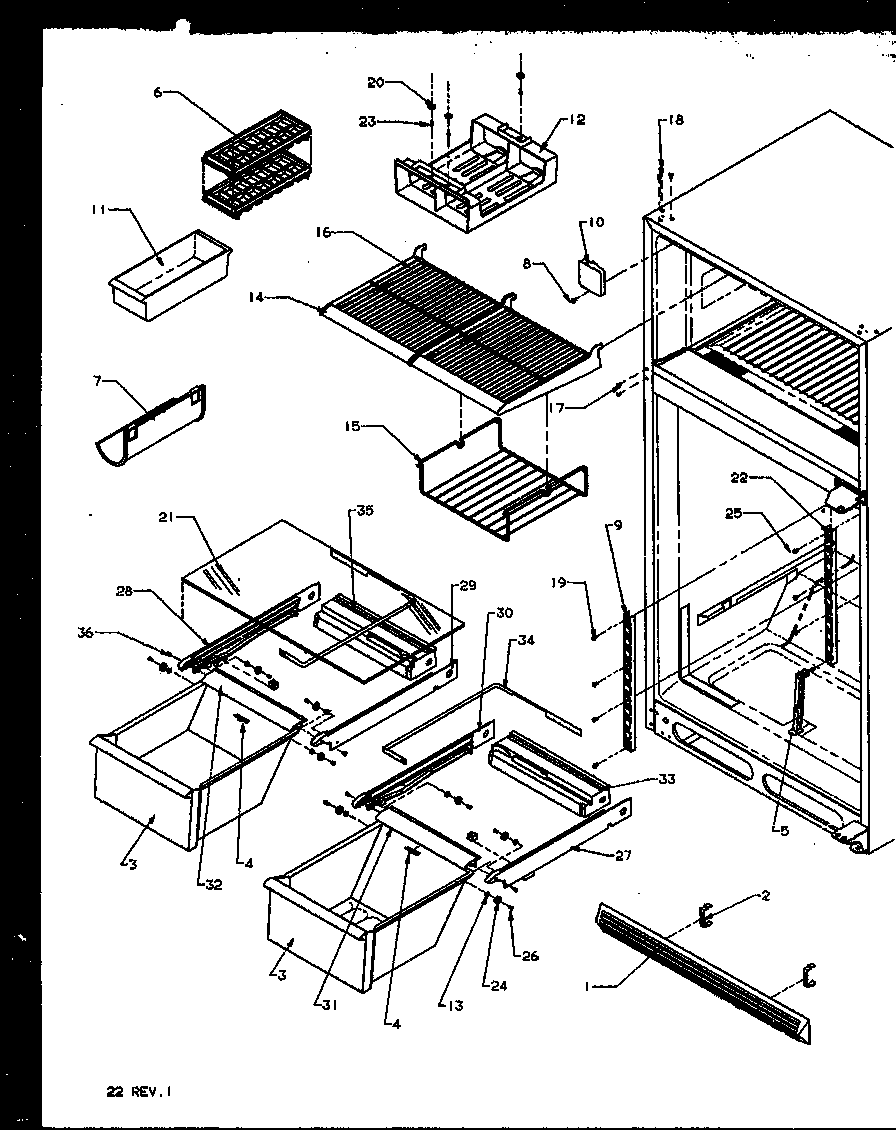 CABINET SHELVING (TX21R2L/P1157609WL) (TX21R2E/P1157609WE) (TX21R2W/P1157609WW) (TXI21R2E/P1168012WE) (TXI21R2L/P1168012WL) (TXI21R2W/P1168012WW)