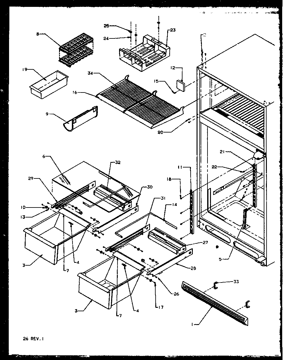 CABINET SHELVING (TX19R2E/P1158506WE) (TX19R2L/P1158506WL) (TX19R2W/P1158506WW)