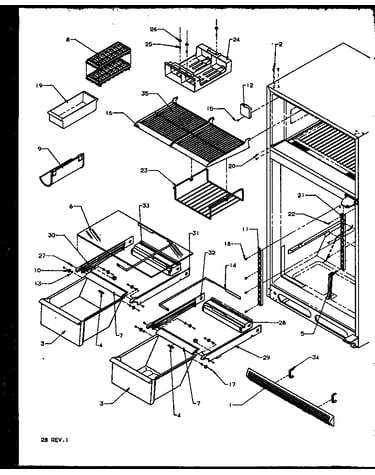 Cabinet shelving (tx22r2e/p1157706we) (tx22r2l/p1157706wl) (tx22r2w/p1157706ww)