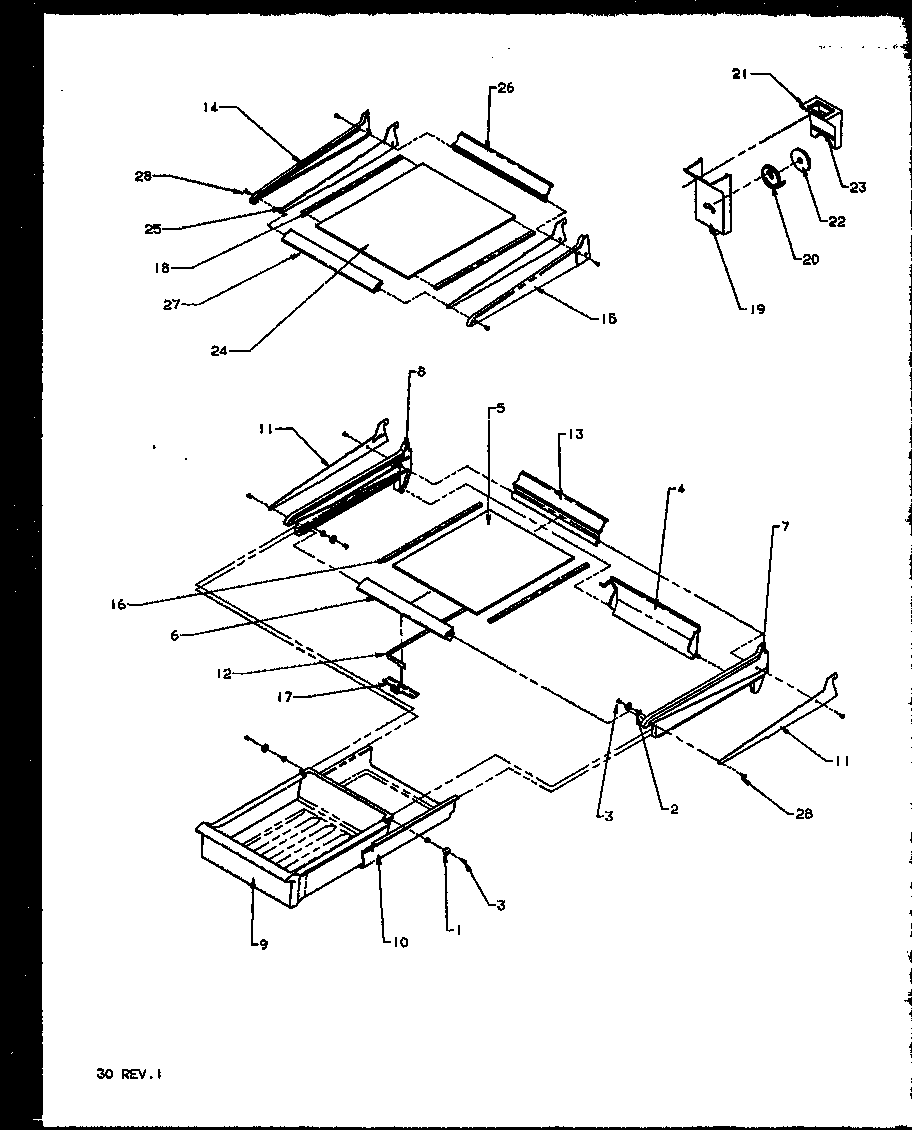 CABINET SHELVING (TX19R2E/P1158506WE) (TX19R2L/P1158506WL) (TX19R2W/P1158506WW) (TXI22R2L/P1168014WL) (TXI22R2E/P1168014WE) (TXI22R2W/P1168014WW)