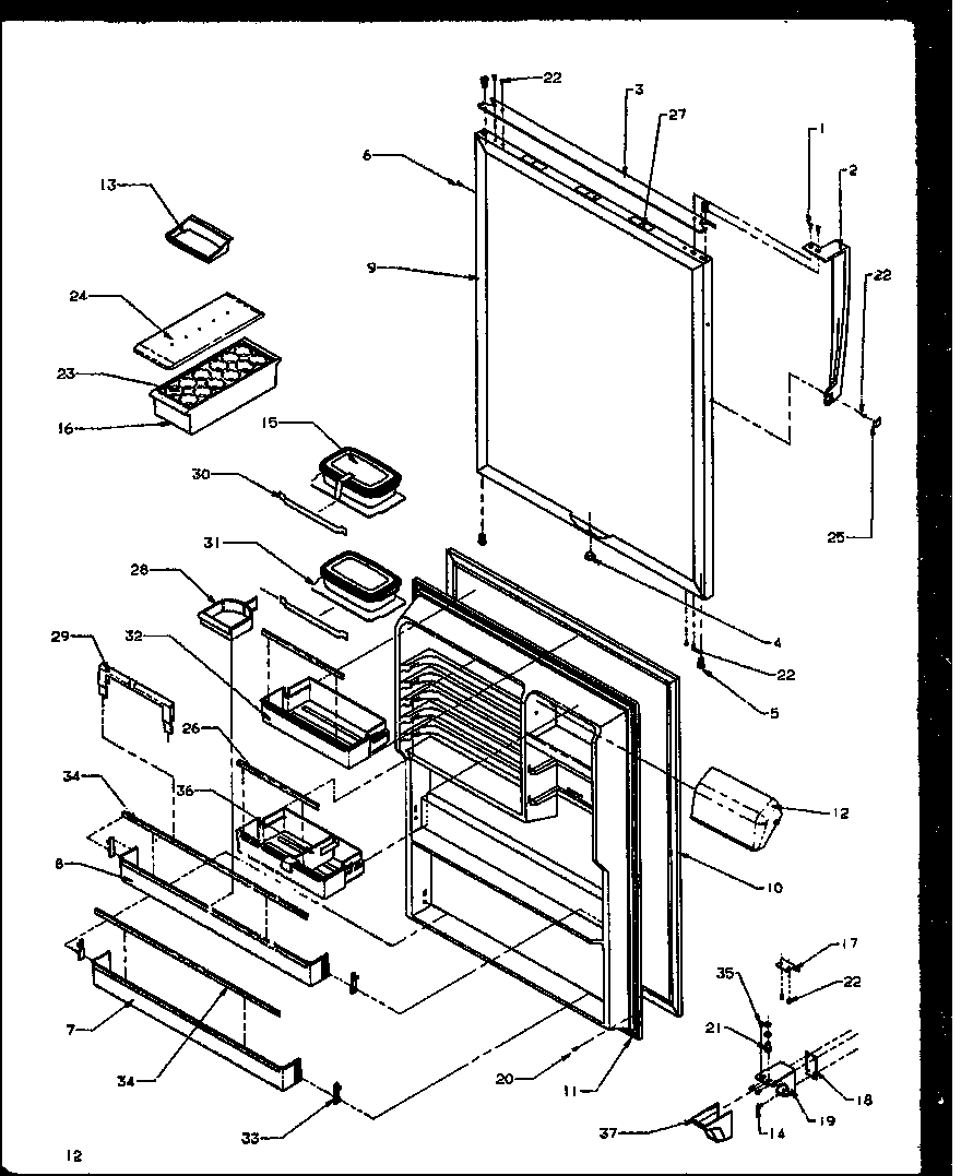 REFRIGERATOR DOOR (TG18R2G/P1158305WG) (TG18R2L/P1158305WL) (TG18R2W/P1158305WW) (TZ18R2G/P1158409WG) (TZ18R2L/P1158409WL) (TZ18R2W/P1158409WW) (TQ18R2G/P1158410WG) (TQ18R2L/P1158410WL) (TQ18R2W/P1158410WW)