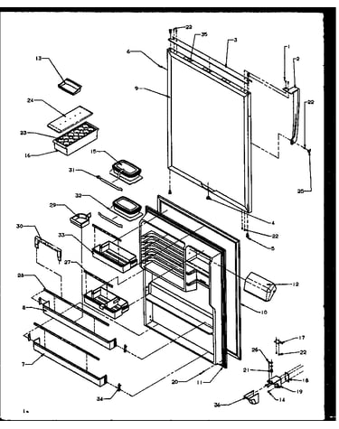 Refrigerator door (tz21r2e/p1157608we) (tz21r2l/p1157608wl) (tz21r2g/p1157608wg) (tz21r2w/p1157608ww) (tzi21r2l/p1168011wl) (tzi21r2e/p1168011we) (tzi21r2w/p1168011ww)