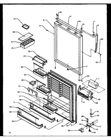 Refrigerator door (tz19r2l/p1158505wl) (tz19r2e/p1158505we) (tz19r2w/p1158505ww)