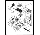 Amana TZ22R2W-P1157705WW cabinet shelving (tz19r2l/p1158505wl) (tz19r2e/p1158505we) (tz19r2w/p1158505ww) diagram