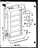 Door parts (esuf14c-c/p60345-80w-c) (esuf14c/p60345-80w) (esuf14c-l/p60345-80w-l) (esuf14c-a/p60345-80w-a) (esuf14c-g/p60345-80w-g) (esuf16c/p60345-81w) (esuf16c-g/p60345-81w-g) (esuf16c-a/p60345-81w-a) (esuf16c-c/p60345-81w-c) (esuf16c-l/p60345-81w-l)