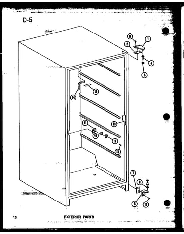 Exterior parts (esuf14c-c/p60345-80w-c) (esuf14c/p60345-80w) (esuf14c-l/p60345-80w-l) (esuf14c-a/p60345-80w-a) (esuf14c-g/p60345-80w-g) (esuf16c/p60345-81w) (esuf16c-g/p60345-81w-g) (esuf16c-a/p60345-81w-a) (esuf16c-c/p60345-81w-c) (esuf16c-l/p60345-81w-l