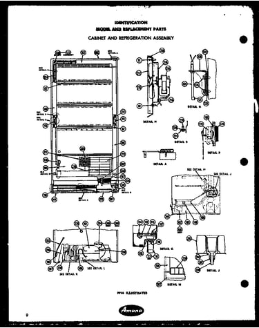 Cabinet and refrigeration assembly