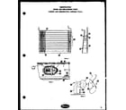 Amana D13F cabinet and refrigeration assembly diagram