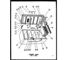 Amana UF16/P60117-20W cabinet parts (uf16f-c/p60117-5wc) (uf16f/p60117-5w) (uf16f-a/p60117-5wa) (uf16/p60117-20w) (uf16-c/p60117-20wc) (uf16-a/p60117-20wa) diagram
