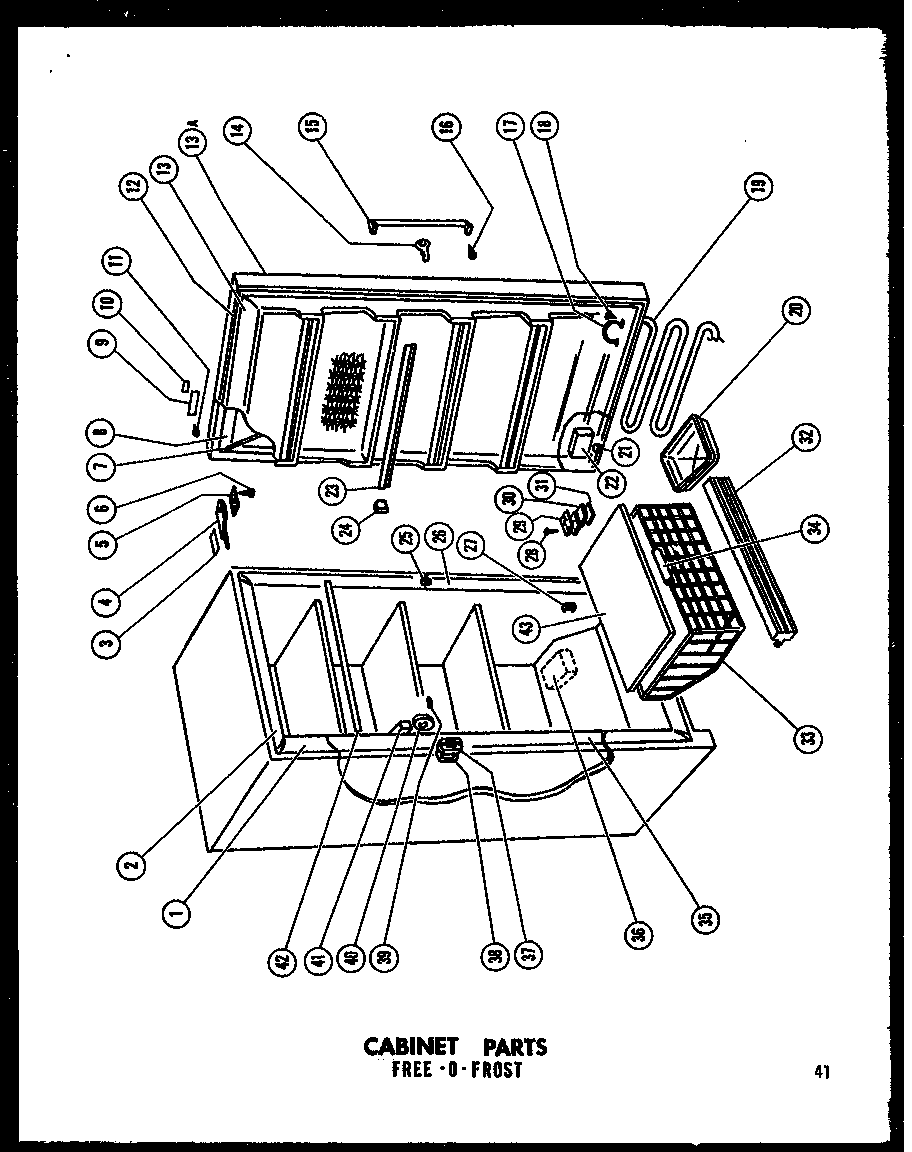 Cabinet parts (uf16f-c/p60117-5wc) (uf16f/p60117-5w) (uf16f-a/p60117-5wa) (uf16/p60117-20w) (uf16-c/p60117-20wc) (uf16-a/p60117-20wa)