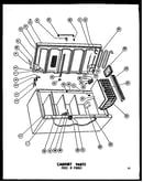 Cabinet parts (uf16f-c/p60117-5wc) (uf16f/p60117-5w) (uf16f-a/p60117-5wa) (uf16/p60117-20w) (uf16-c/p60117-20wc) (uf16-a/p60117-20wa)