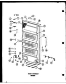 Door assembly (u12f/p60117-25w) (u12f/p60117-33w) (u15f/p60117-34w) (u18f/p60117-35w) (u23f/p60117-36w) (eu12f/p60117-30w) (eu15f/p60117-31w) (eu18f/p60117-32w)