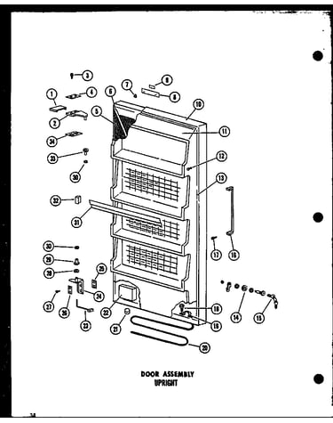 Door assembly (u12f/p60117-25w) (u12f/p60117-33w) (u15f/p60117-34w) (u18f/p60117-35w) (u23f/p60117-36w) (eu12f/p60117-30w) (eu15f/p60117-31w) (eu18f/p60117-32w)