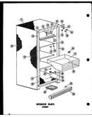 Interior parts (u12f/p60117-25w) (u12f/p60117-33w) (u15f/p60117-34w) (u18f/p60117-35w) (u23f/p60117-36w) (eu12f/p60117-30w) (eu15f/p60117-31w) (eu18f/p60117-32w)
